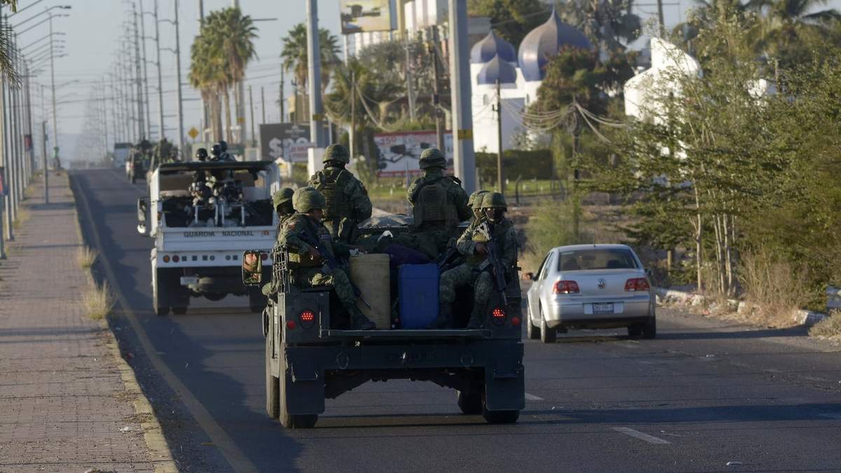 Operativo de seguridad en Culiacán