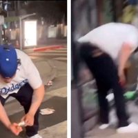 Fan de los Dodgers pierde una mano con pirotecnia mientras festejaba la Serie Mundial (Video)