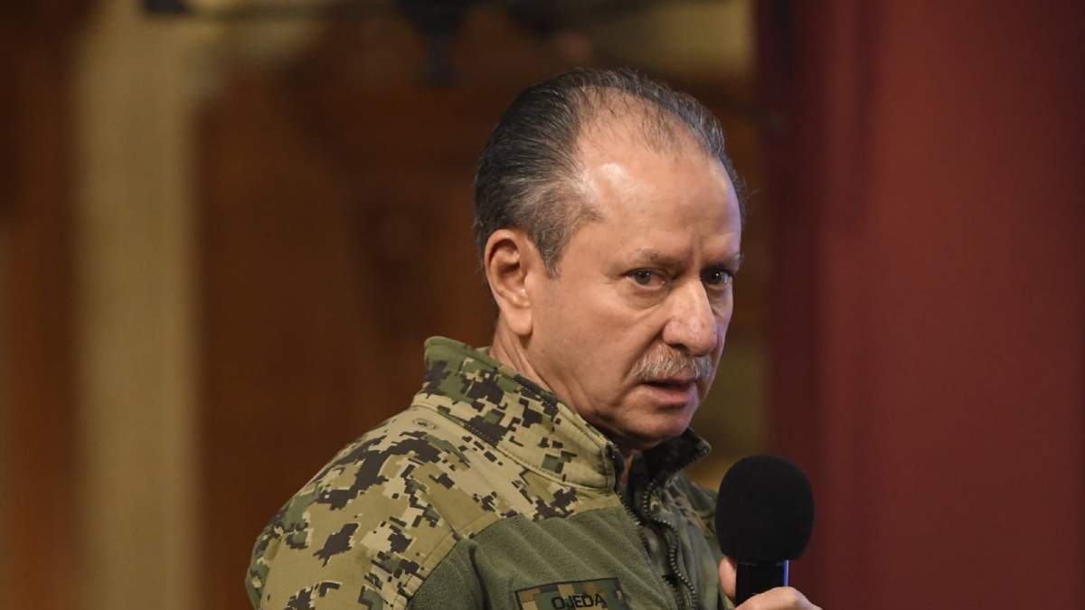 El secretario de Marina, Rafael Ojeda Durán