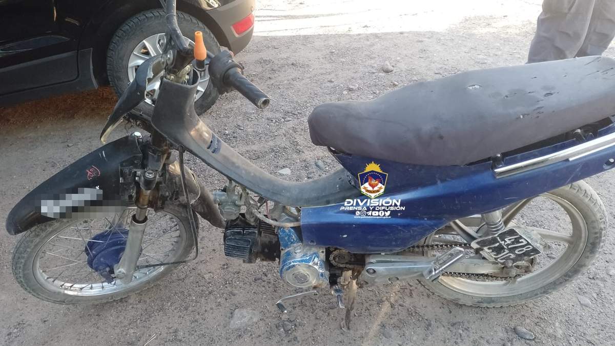 En la persecución, el joven empujo a un efectivo policial. Fuente: (Prensa Policía)