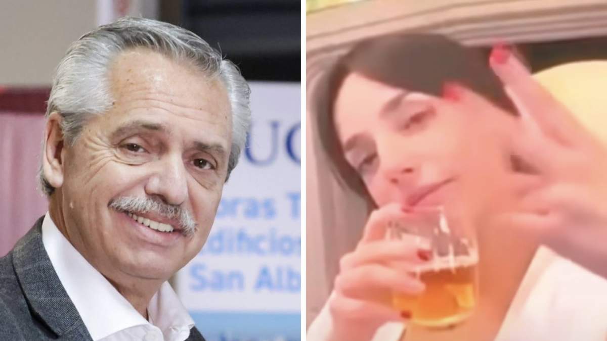 Alberto Fernández y Tamara Pettinato
