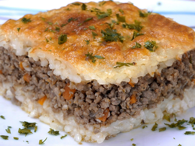 Si te sobró arroz, hacé este pastel súper delicioso y original y sin gastar de más
