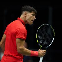 Carlos Alcaraz le dio el segundo punto a España en la Copa Davis