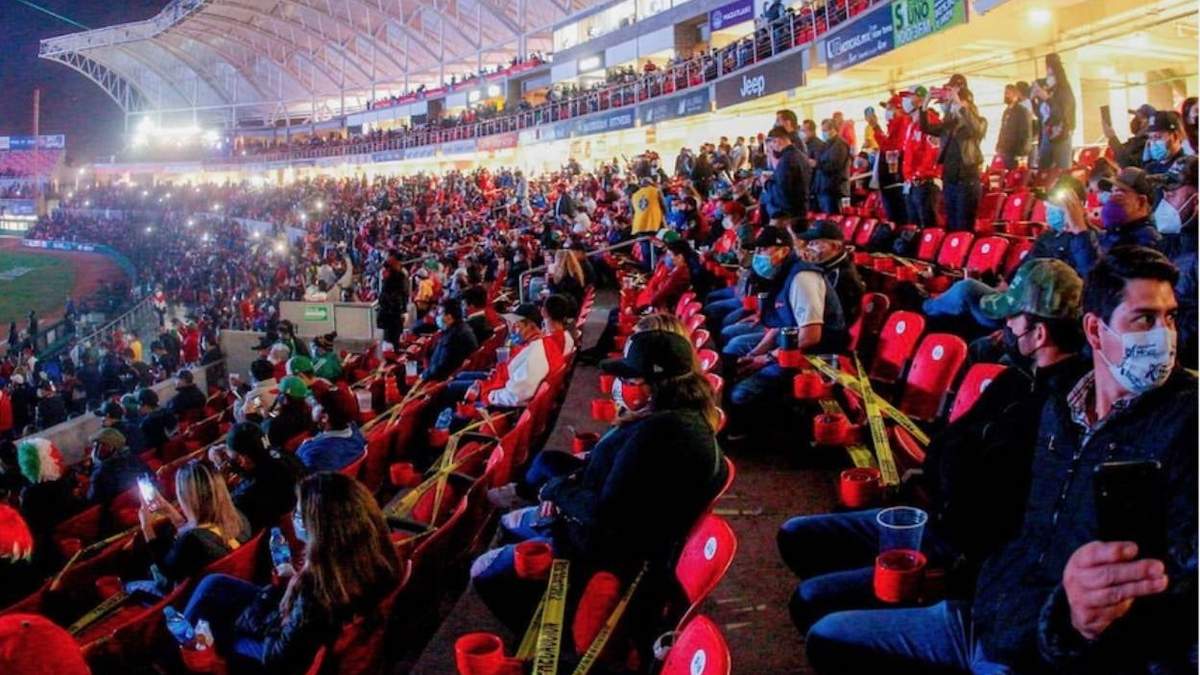 El estadio de Venados de Mazatlán, la noche del domingo