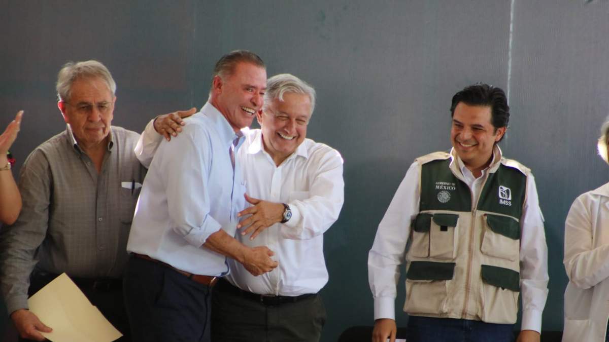 Quirino Ordaz junto al presidente López Obrador