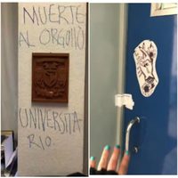 Filosofía y Letras denuncia daños al plantel; activistas publican su video