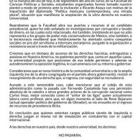 Encapuchados toman la FCPyS de la UNAM; rechazan presencia de Ricardo Anaya en diplomado