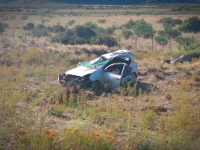 "Cerca de Bariloche": Impactante vuelco sobre ruta 40