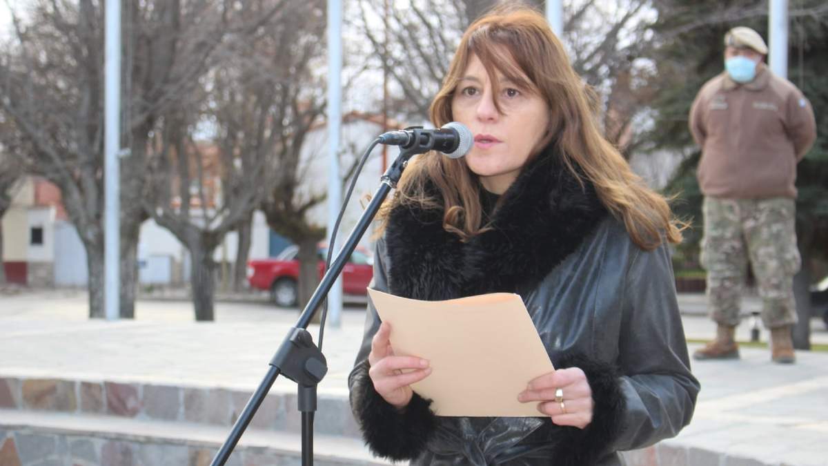 María José Rodríguez en Plaza de los Próceres. Fuente: (Daniel Signorile)