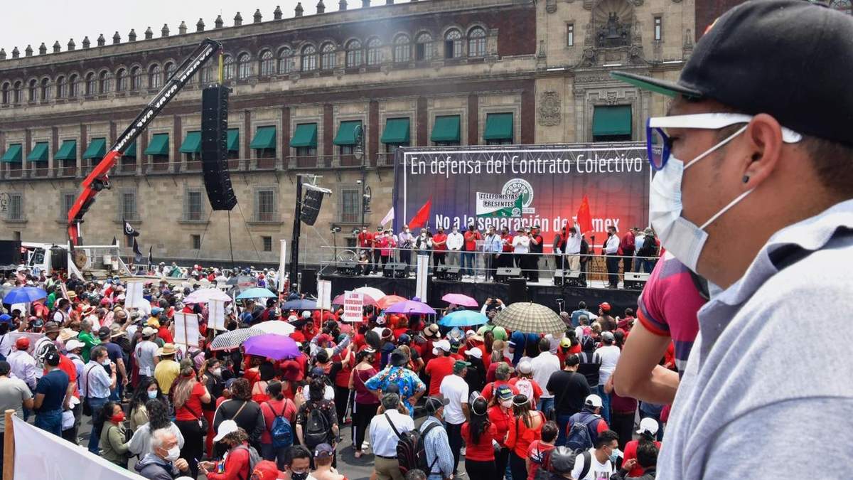 La marcha por el Día del Trabajo en la Ciudad de México