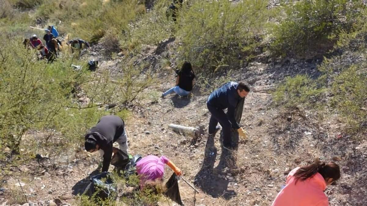 Jornada de limpieza en Parque Norte organizada por la Municipalidad de Neuquén. Fuente: (Twitter)