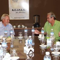 Daniel Figueroa y Darío Peralta se reunieron con autoridades de Acipan
