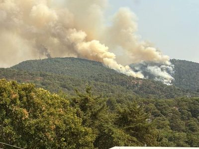 Nuevo incendio en Valle de Bravo, ahora en Monte Alto; reserva natural, en peligro (Videos)