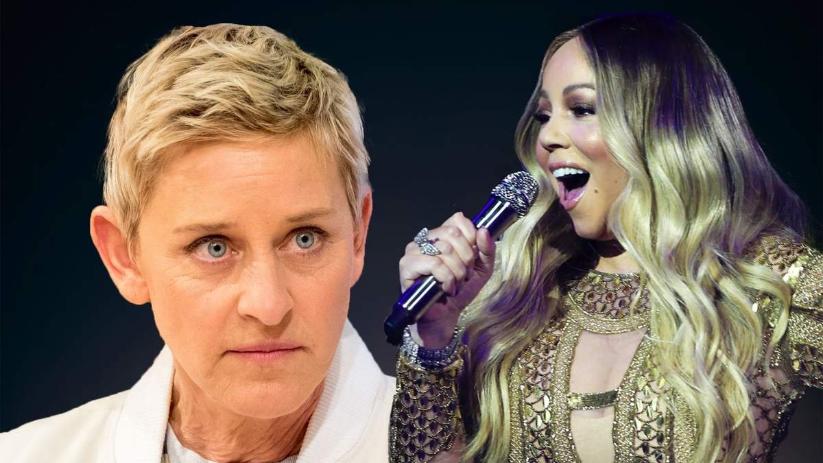 Ellen DeGeneres y Mariah Carey. Fuente: (Minuto Neuquén)