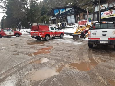 Un derrumbe de piedras en San Martín de los Andes causó daños