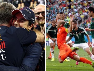Holandeses agradecen a "Checo" por ayudar a Verstappen... y se disculpan por el penal de Robben