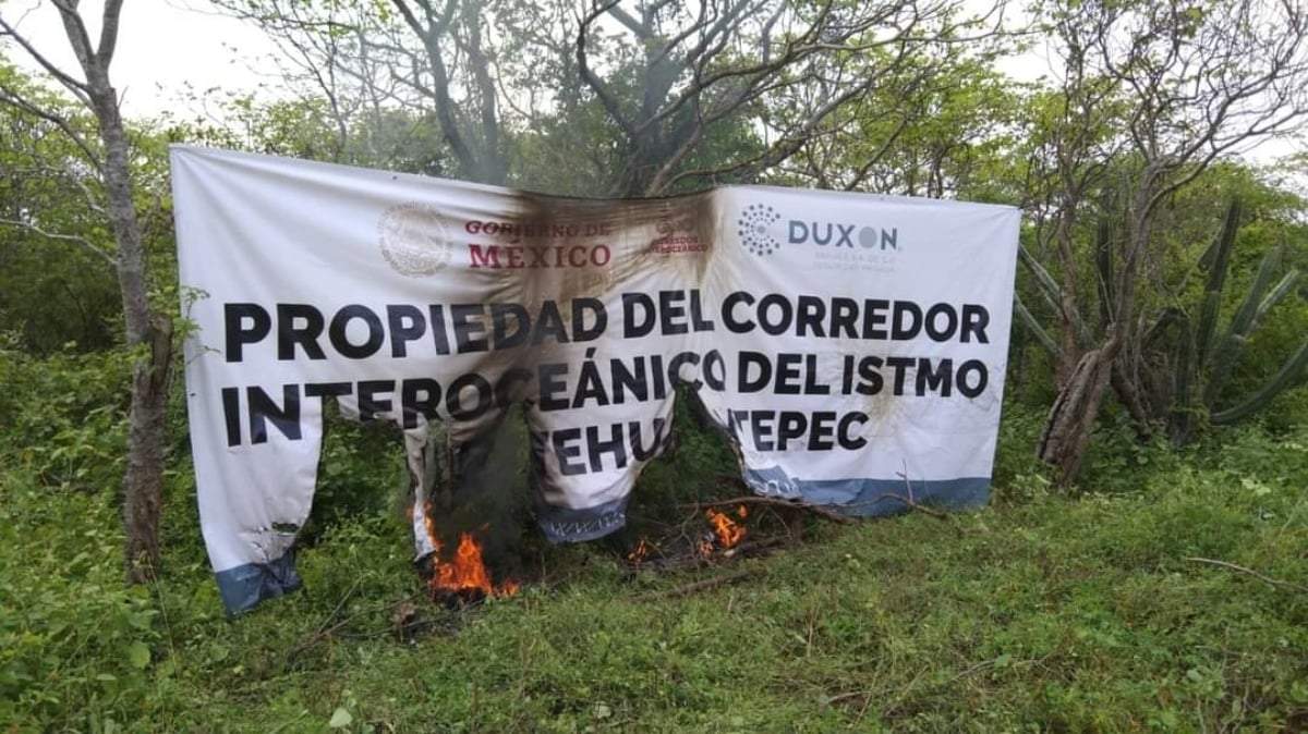 Pobladores de Puente Madera, Oaxaca, protestan contra instalación de un Parque Industrial en el Istmo de Tehuantepec