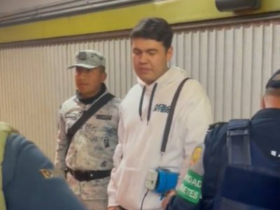 Hendrik Ortega es el joven detenido por protestar contra la militarización en el Metro