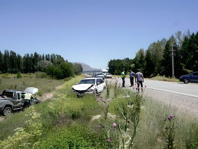Triple choque en San Martín de los Andes: hay cinco heridos