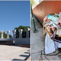 Retiran de la Rotonda de las Personas Ilustres lonas de desaparecidos en Colima