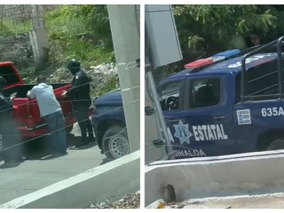 Investigan a policías que recibieron dinero de un civil en Sinaloa (Video)