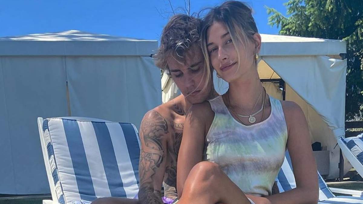 Justin Bieber y Hailey Baldwin. Fuente: (Twitter)