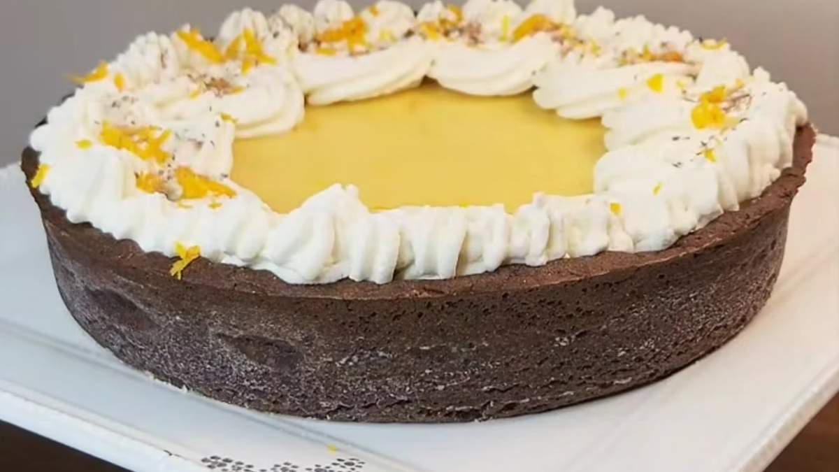 Tarta de naranja y chocolate. Fuente: (Instagram)