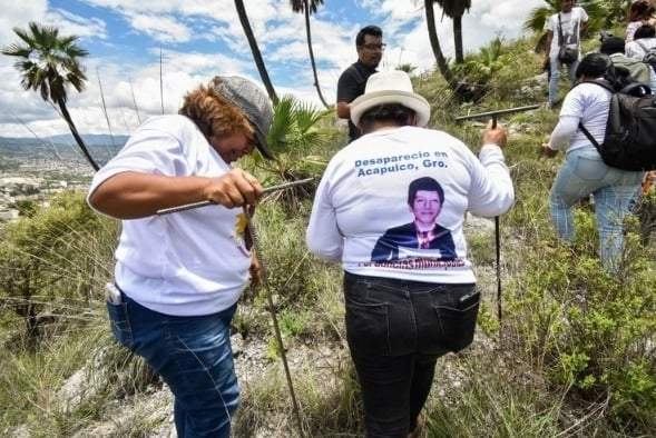 Colectivo Memoria, Verdad y Justicia buscan fosas clandestina en Chilpancingo, Guerrero