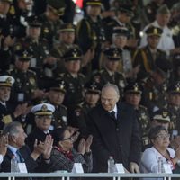 Gertz Manero acompaña a AMLO en el Día de la Bandera; Norma Piña, ausente