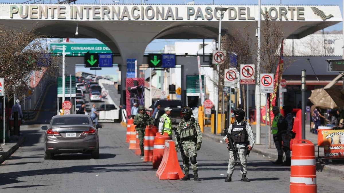 Autoridades mexicanas desplegaron operativos de seguridad en los cruces internacionales de Ciudad Juárez