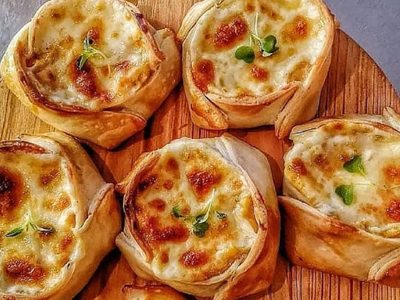 Canastitas exprés de cebolla y queso: la receta increíblemente deliciosa que te resolverá la cena