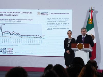 Sheinbaum celebra que en su gobierno no ha llegado ninguna caravana migrante a la frontera norte