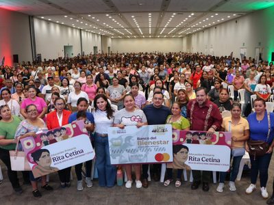 Arranca entrega de tarjetas de la Beca Rita Cetina: estos son los requisitos