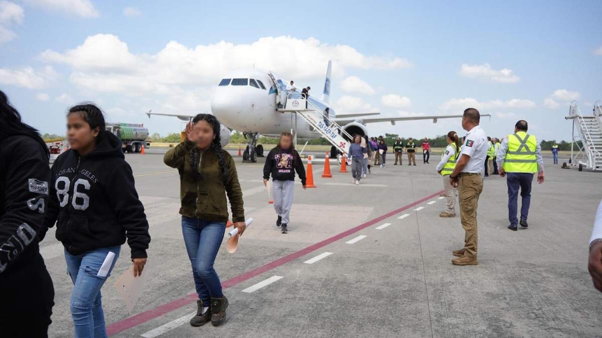 Arribo de migrantes mexicanos a Tapachula