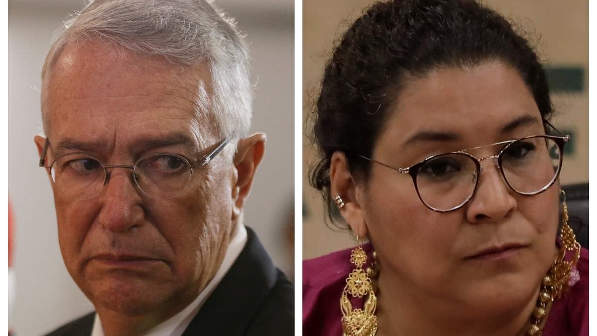Ricardo Salinas Pliego y Lenia Batres