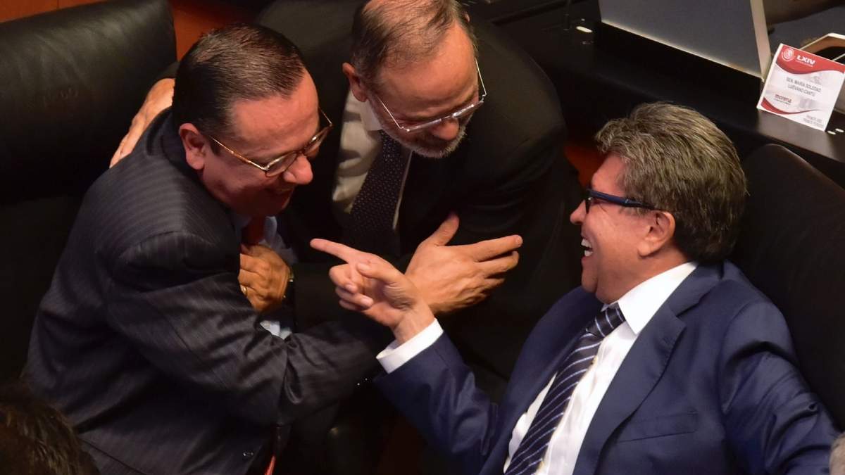 Germán Martínez, Gustavo Madero y Ricardo Monreal