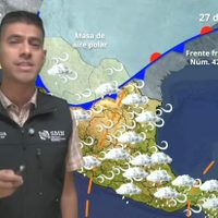 Frente frío 42 y masa de aire polar azotarán con lluvias fuertes de viernes al lunes