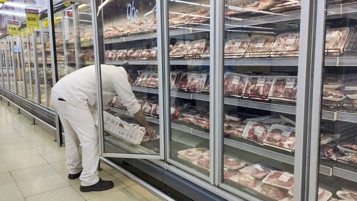 Góndola de carne. Fuente: (Twitter)