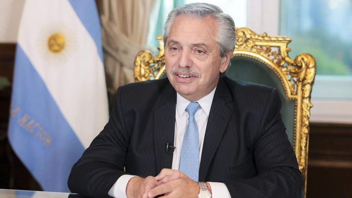El presidente de la Nación, Alberto Fernández. Fuente: (Twitter)