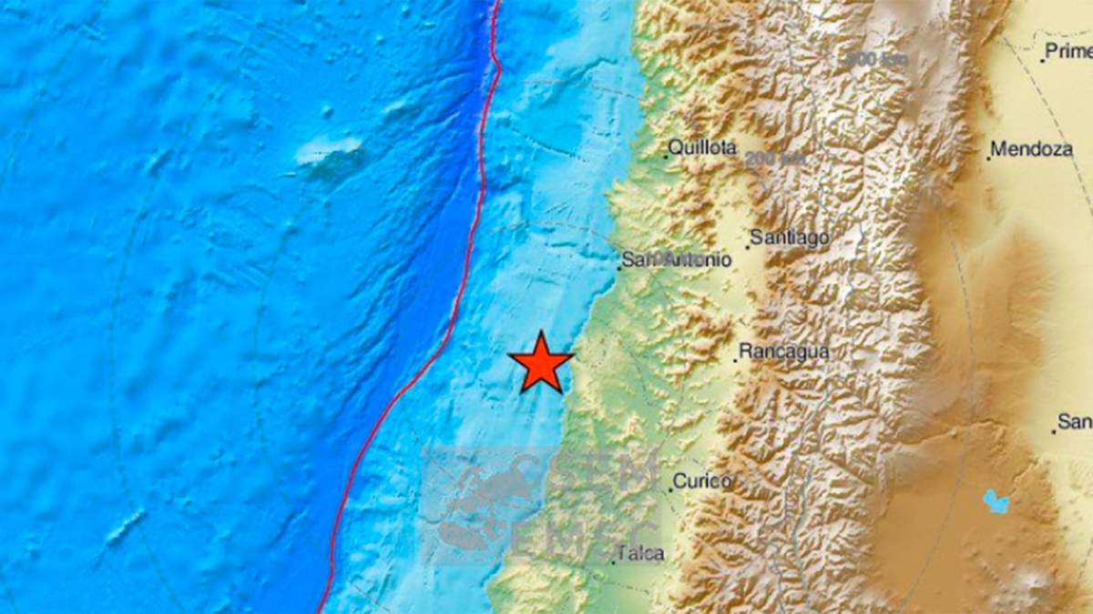 Epicentro del sismo que se sintió en la provincia. Fuente: (Twitter)