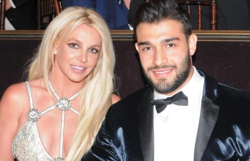 Britney Spears y Sam Asghari. Fuente: (Twitter)