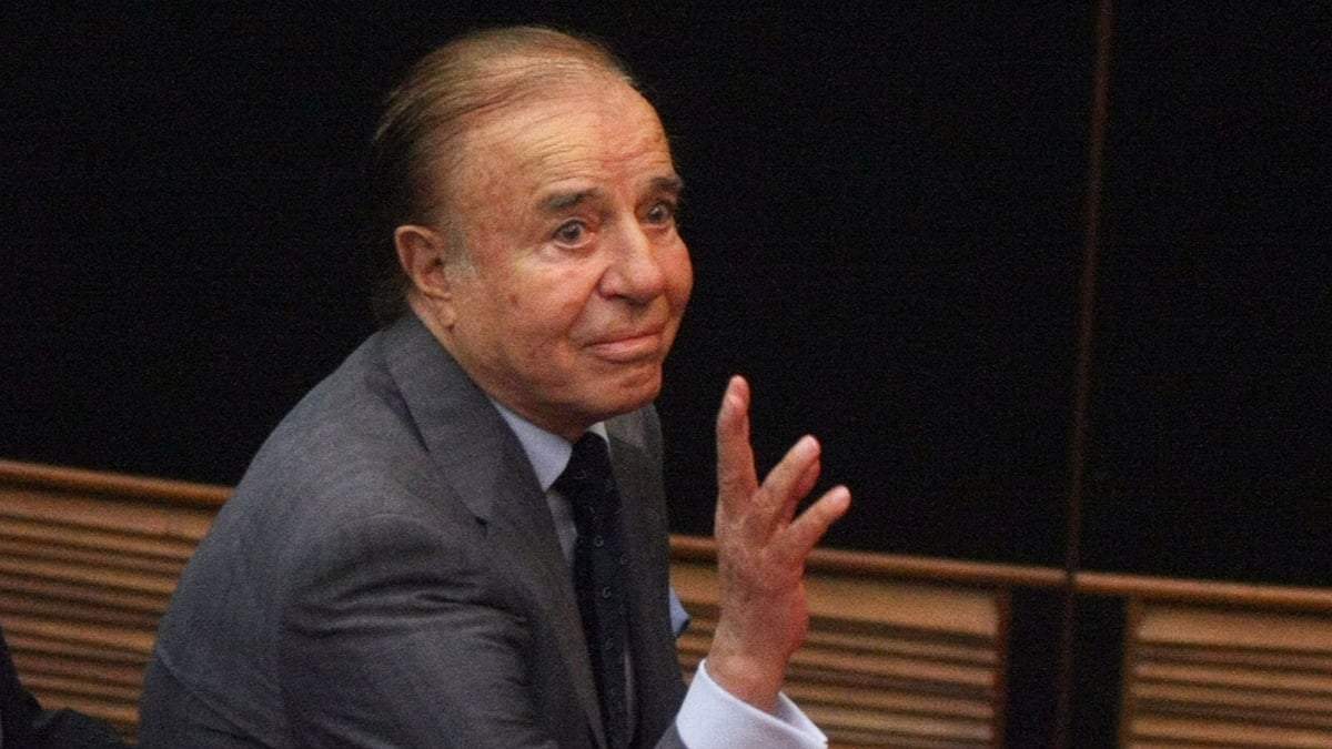 El expresidente, Carlos Menem.