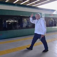 El Tren Maya en Playa del Carmen llega a una estación inconclusa