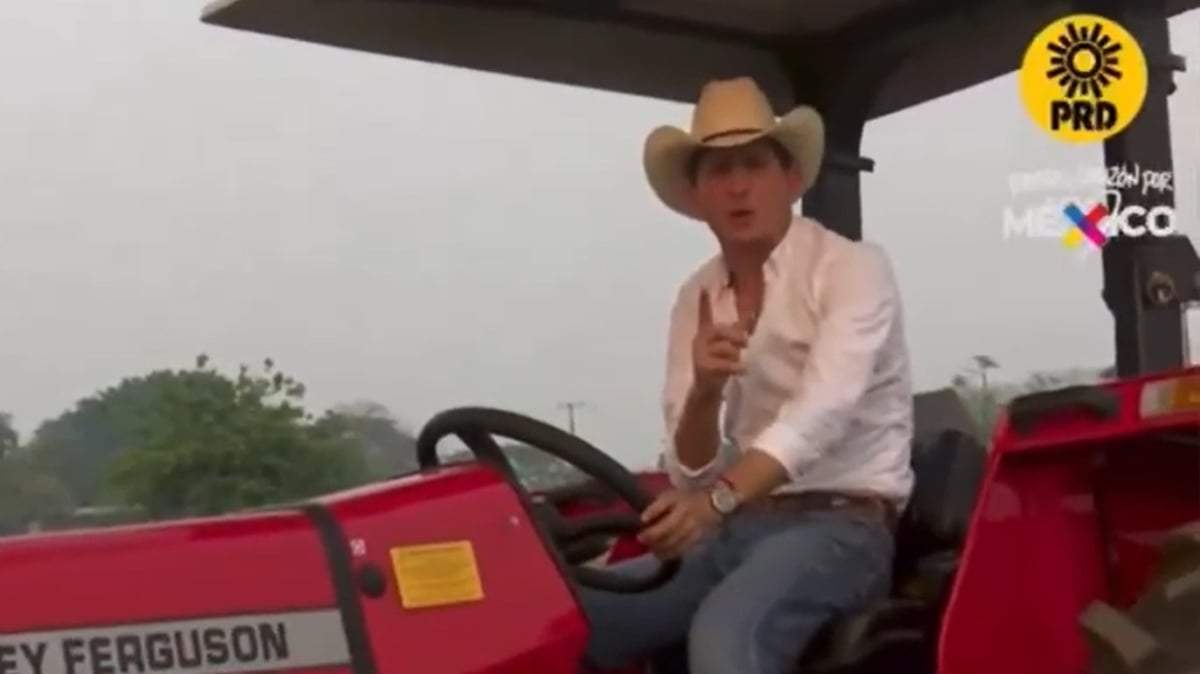 Sabino Herrera en un spot de campaña