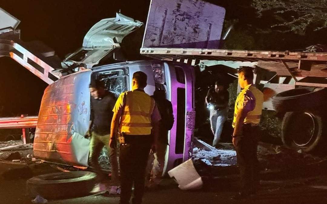 El accidente en la carretera