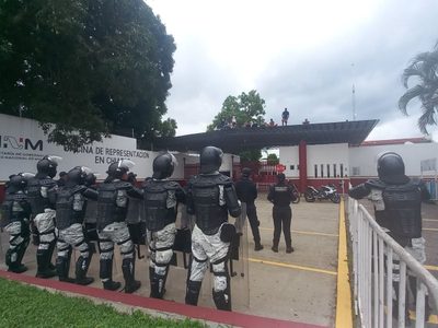 Se fragmenta la caravana migrante en Chiapas; piden medidas cautelares a la CNDH