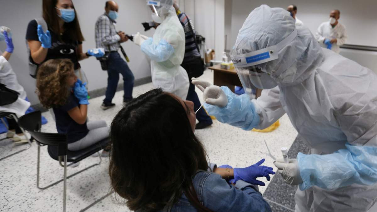 Testeo de coronavirus. Fuente: (Twitter)