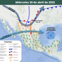 Frente frío 40 se extenderá en la semana; lluvias en más de 20 estados el Día del Niño y 1 de mayo