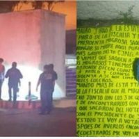 Dejan dos cabezas humanas atrás del Palacio Municipal de Reforma, Chiapas