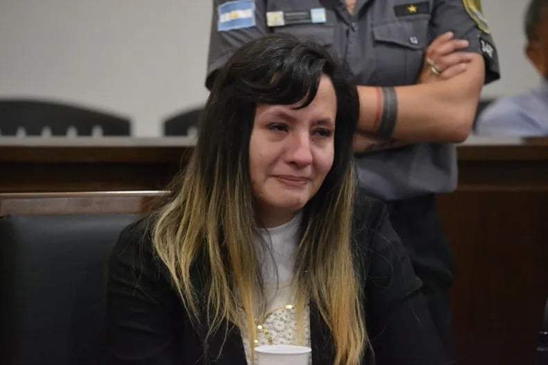 Karen Oviedo, durante el juicio en su contra